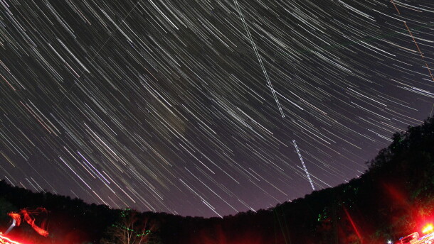 Star trails near Van Buren, Missouri, as captured with camera at the 2024 DarkSky Missouri Festival. The state’s third such festival takes place in October 2026.