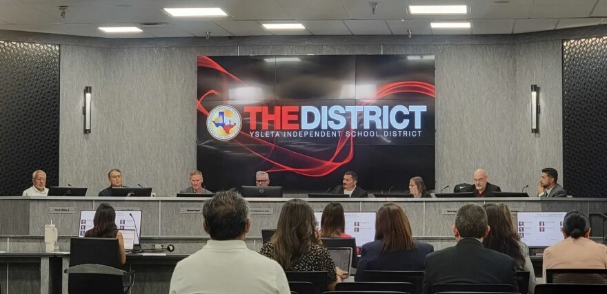 The Ysleta Independent School District Board of Trustees adopted a budget Wednesday, June 17, for the 2026-27 school year that nearly depletes its savings and increases employees’ health insurance costs without pay raises.