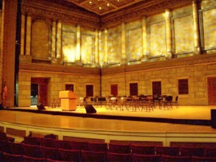 Eastman Theater stage.