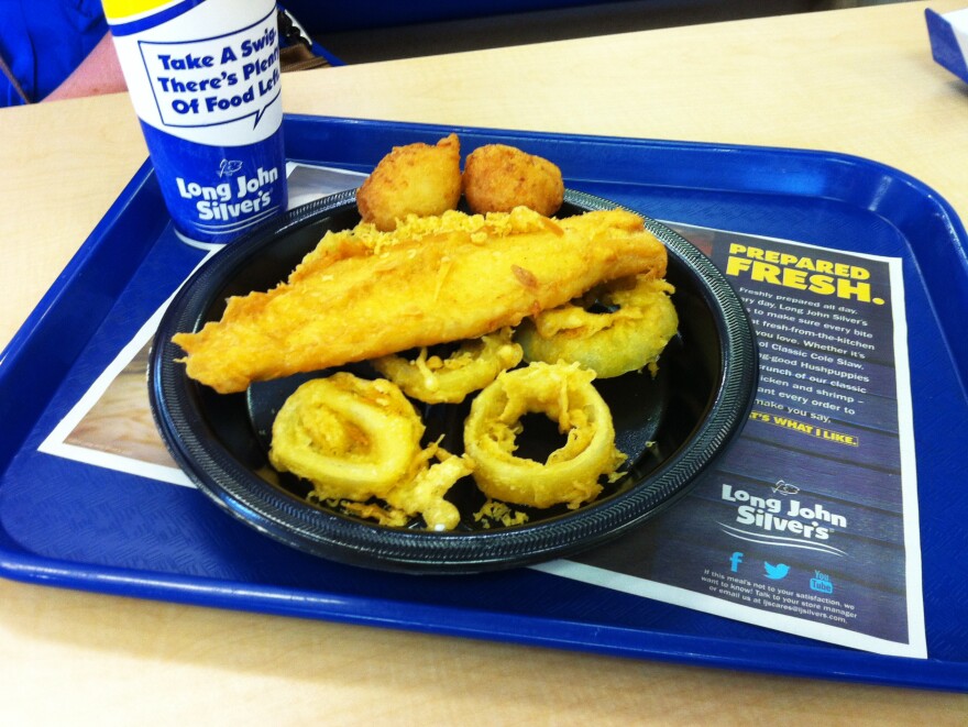 Long John Silver's Big Catch platter will net you 33 grams of trans fats in one meal.