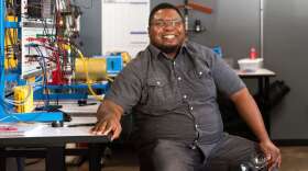 Cory Orr is a student in the mechatronics program at Valencia. Photo: Tina Russell for The Hechinger Report