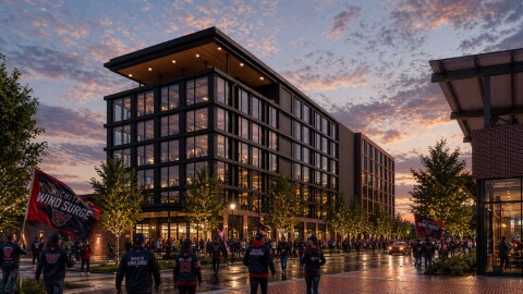 EPC Real Estate Group, the developer behind a proposed $113 million mixed-use development near Equity Bank Park, broke ground on a boutique hotel at the site on Thursday, the day before a city deadline to begin construction.