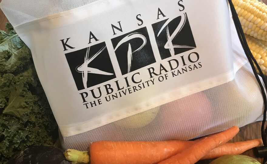 When you give $60+ on Saturday, 9/14, 7-10 a.m., you'll get KPR's reusable veggie bag, while supplies last. 