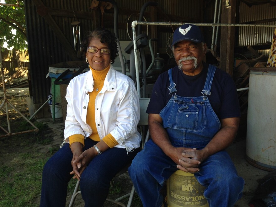 Annie and Lawyer Cooper, moved to Fairmead from Arkansas in the 1940s, have lived without running water in their home for almost a year.
