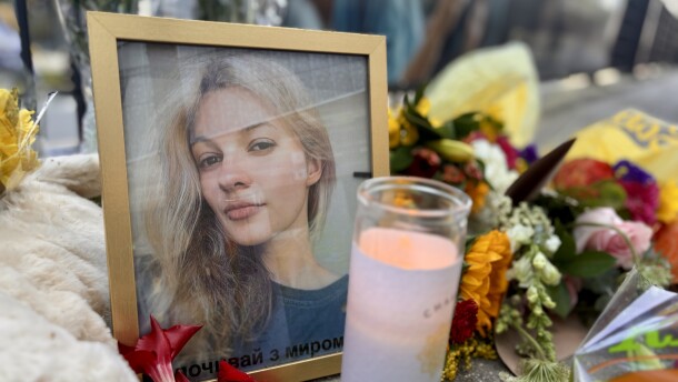 Iryna Zarutska, a 23-year-old Ukrainian refugee, was fatally stabbed on the Charlotte light rail on Aug. 22, 2025. Mourners created a memorial for her at the East West light rail station following the release of