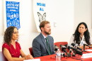 Cain Oulahan (center), Ramon Morales Reyes' immigration attorney, addresses the media, May 30, 2025 in Milwaukee about the detention of his client Ramon Morales Reyes. (AP Photo/Andy Manis, File)