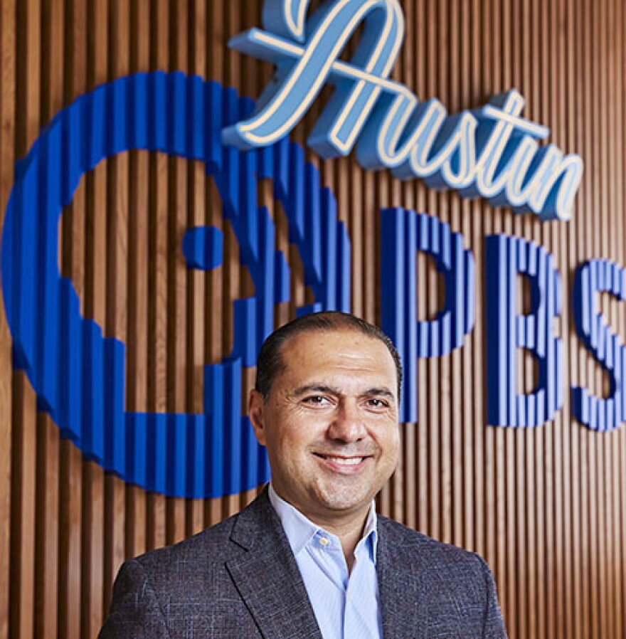 Luis Patiño is president and CEO of Austin PBS. It's one of the stations, including KEDT, encompassed in Texas PBS. Station leaders convened this week at the KEDT Center for Educational Broadcasting for their annual meeting.