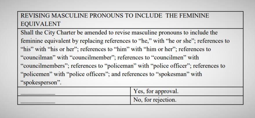 The proposed referendum that Ocala voters would consider on Sept. 21. 