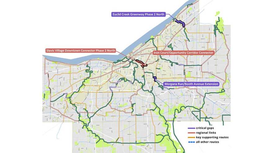 The projects aim to address areas where there's been a lack of investment and trail connectivity. [Cleveland Metroparks]