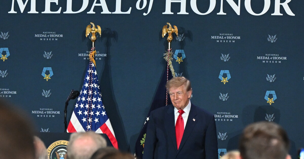 Trump reiterates positions on immigration, border during visit to National Medal of Honor Museum