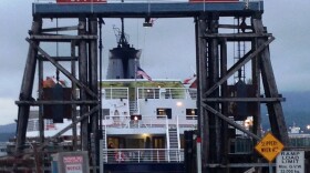 The ferry Taku loads up at the Prince Rupert, B.C., ferry terminal on July 24, 2014. (Photo by Ed Schoenfeld/CoastAlaska)
