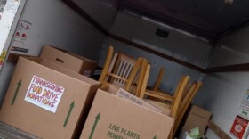 Nonperishable food collected from the Hazleton Area School District