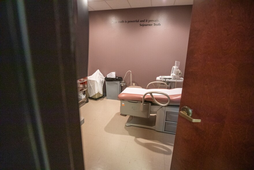 An exam room at Whole Woman's Health of Austin.