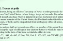 18 USC, Section 592, is the federal statute that bars federal armed agents at polling places "unless such force be necessary to repel armed enemies of the United States."