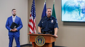 Michigan State University Police Chief Mike Yankowski announces the arrest of a former resident physician accused of sexual assault at a press conference on Sept. 11, 2026.