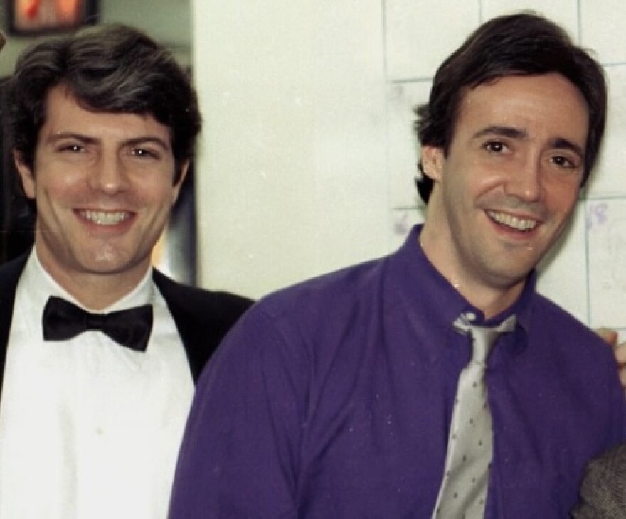 Jay Kernis and Scott Simon, smiling. 