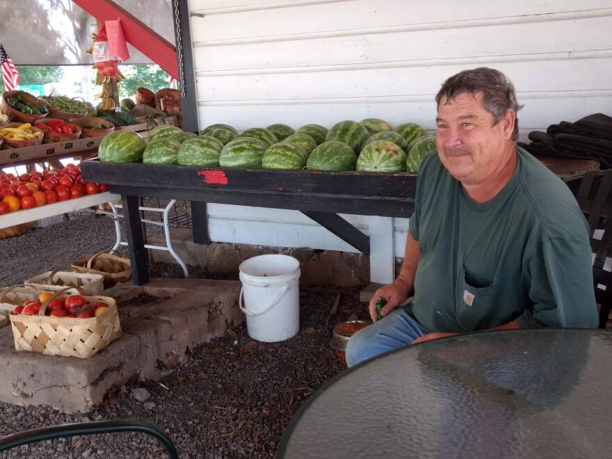 Danny Phillips owns Hubbard Farm and Old Store Produce in Huntersville. 