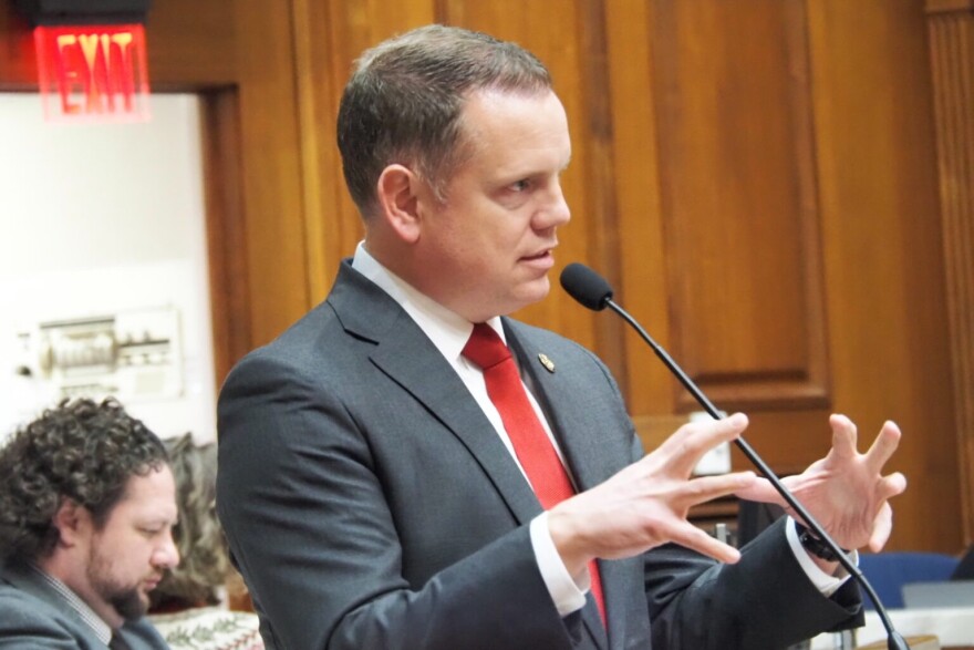 Rep. Chris Jeter (R-Fishers) couldn't provide any specific examples of the sort of "obscene performances" he wants to ban.