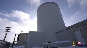 a nuclear reactor tower