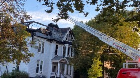 House damaged by fire