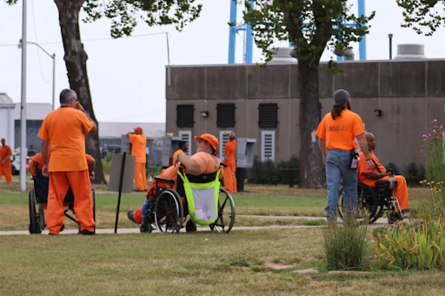 Pay phones are available in the common yard area of the John H. Lilley Correctional Center in Boley.