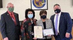 Paula Mahan receives "Citizen of the Month" award