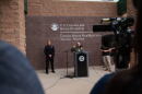 Stephen Cristinzio, acting deputy chief patrol agent for Border Patrol's Tucson sector, answers questions during a news conference Wednesday, Oct. 21, 2026.