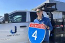  John Farnoly, a project manager for Roy Jorgensen Associates. Employees start their day on the Interstate of Florida around 8 to 8:30 to start setting up work zones. 
