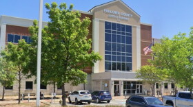 The Faulkner County Courthouse where the hearing was held Monday.