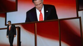 During the morning news meeting Thursday, attendees decided Gov. Mitt Romney's speech at the 2012 Republican National Convention was the top story of the day.