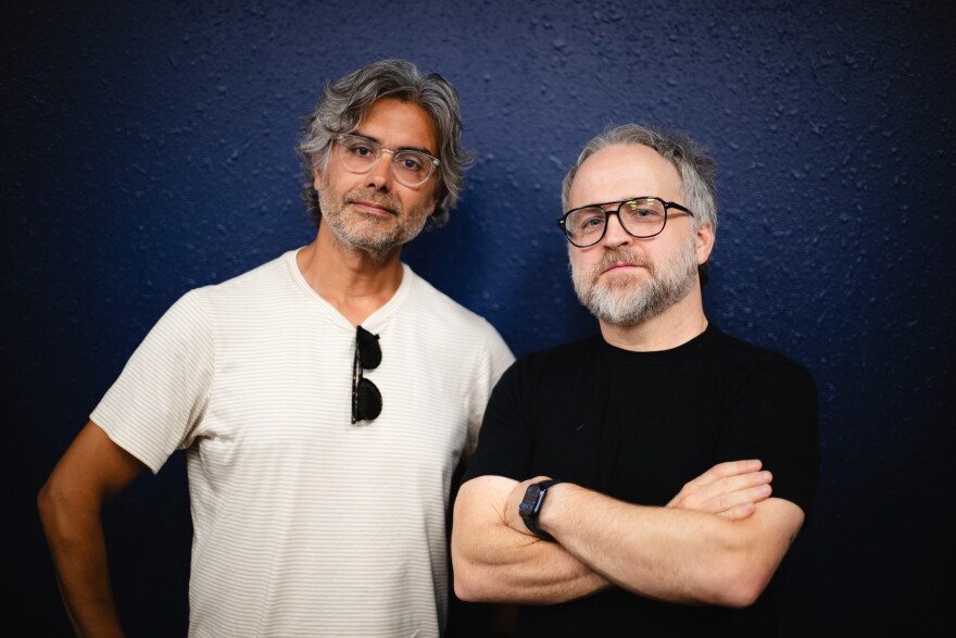 Dave Depper and Nick Harmer of Death Cab for Cutie