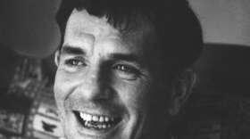 In this 1967 file photo, author Jack Kerouac laughs during a visit to the home of a friend in Lowell, Mass. Stanley Twardowicz/AP)