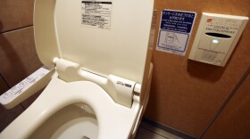 FILE — A public toilet at Tokyo Station in Tokyo.