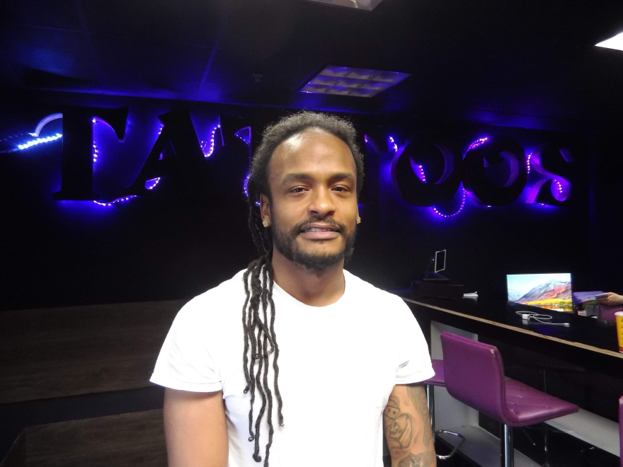 Jerell Banks is a tattoo artist at House of Pain, which will have to move out of City North by April 30.
