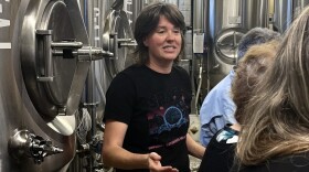 Rose Schweikhart in the heart of Bathhouse Brewery