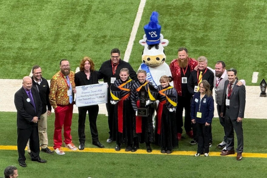 The Edgewood Marching Mustangs earned their third-straight Class C State Championship Saturday.