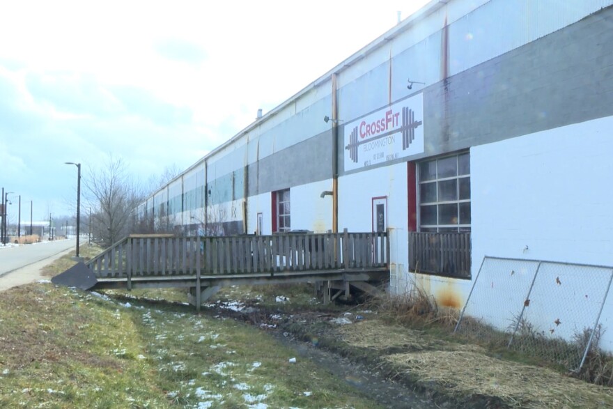 An outside shot of the new homeless shelter in Bloomington.