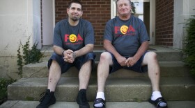 Friends Dustin Aubry and Bob Lloyd first met at a meeting of the Dayton support group Families of Addicts or FOA. Aubry is in recovery from longterm addiction, and Lloyd’s adult son has an active opioid addiction. 