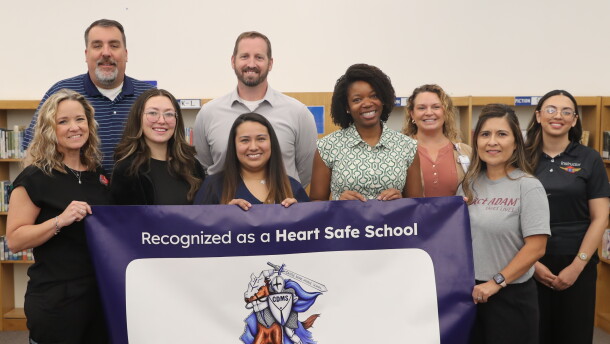 Castle Dome Middle School recently received recognition for achieving a Heart Safe School designation through the Project ADAM program in May.