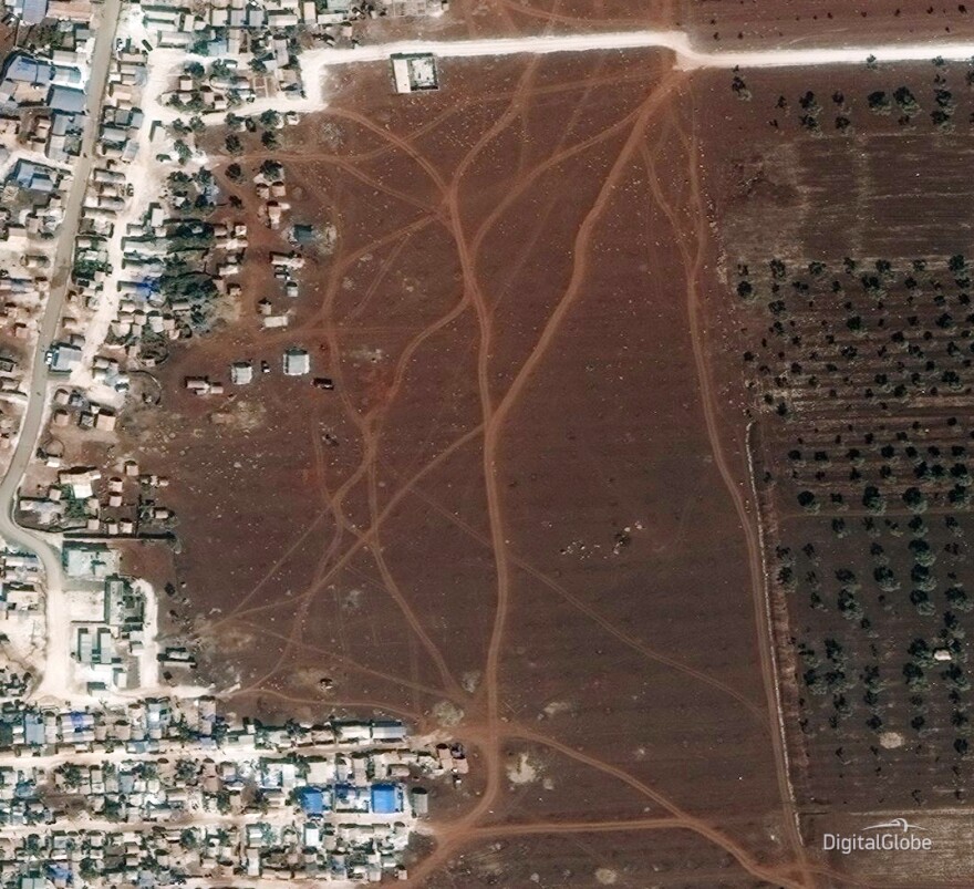 A camp for internally displaced people in Idlib, shown in September 2017.