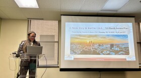 Yvonda Bean, CEO of the Indianapolis Housing Agency, presents a 12-month action plan May 12, 2025. The initiative aims to better internal operations, improve property upkeep and restore the struggling agency’s reputation.