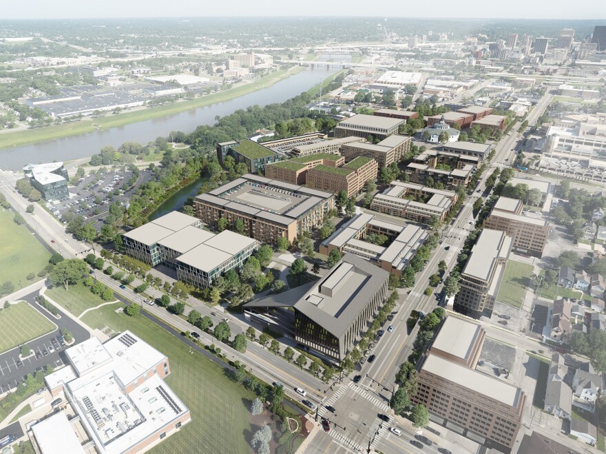 A visual depiction of the planned onMain district