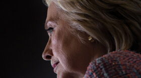Hillary Clinton pauses while speaking during a campaign rally in September 2016 in Greensboro, N.C. (Brendan Smialowski/AFP/Getty Images)
