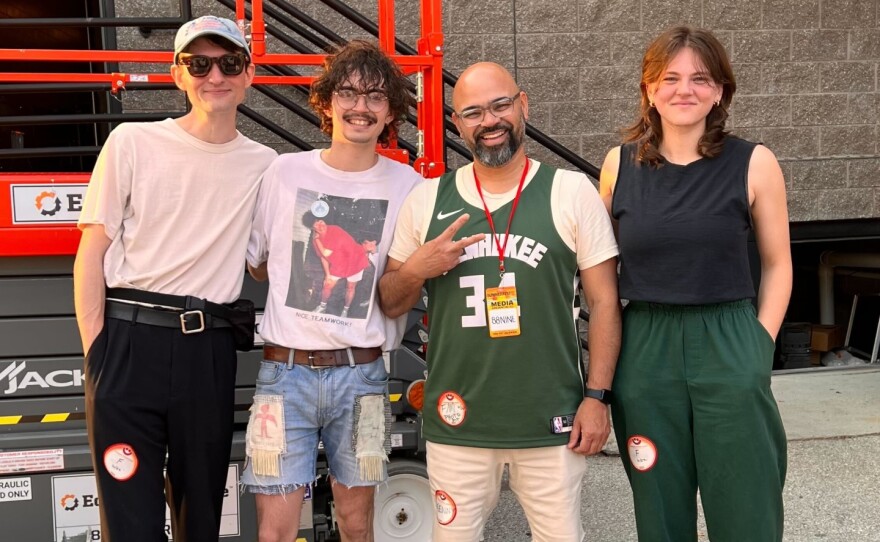 Kenny Perez with Friko backstage at Summerfest 2023