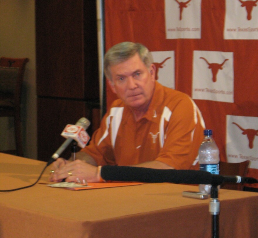 Longhorns head coach Mack Brown