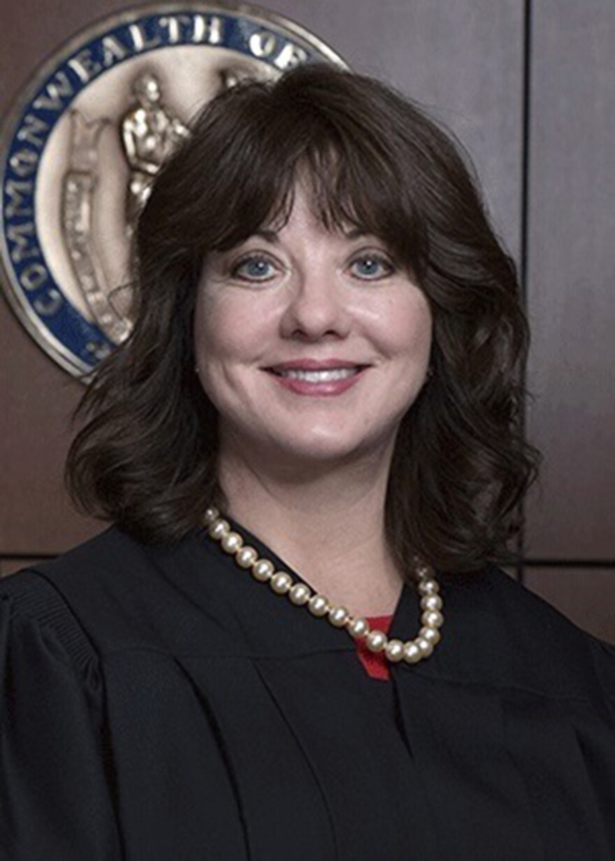 In this undated photo released by the Kentucky Administrative Office of the Courts, Deputy Chief Justice Debra Hembree Lambert poses for a portrait. (Kentucky Administrative Office of the Courts via AP)