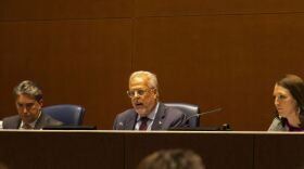 Arlington Mayor Jim Ross makes a motion to push a vote on an amendment to the city's anti-discrimination chapter of the city code at a council meeting Oct. 14.