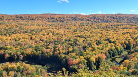 Fall colors at Lake of the Clouds in Michigan's Upper Peninsula
