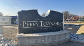 The Perry Township sign on the border of the township and city of Canton. Behind the sign is a property that Canton Mayor Bill Sherer tried to annex into the city, which ignited a conflict between the two governments about annexation and water service.