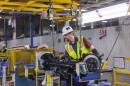 Toyota worker at axle facility